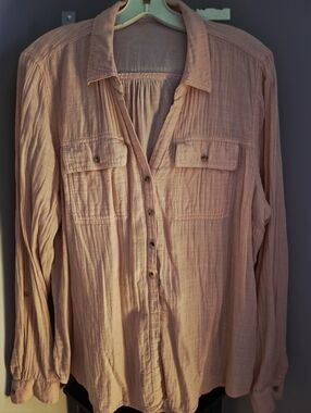 Maurices Soft Blush Button-Front Shirt